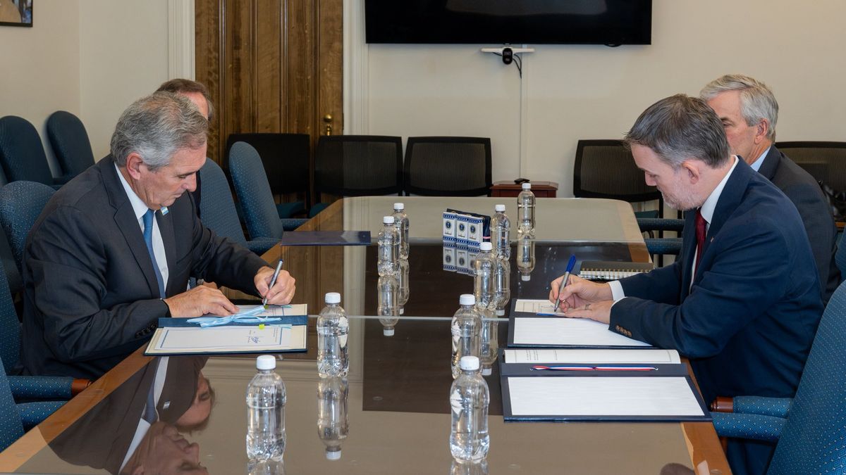 Pablo Quirno anunció la firma de un protocolo adicional junto al representante comercial estadounidense, Jamieson Greer. (Foto: @pabloquirno)