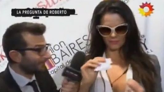 Karina Jelinek se enojó ante una burlona pregunta de Pettinato