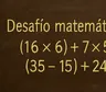 Desafío Matemático: ¿encontrás la clave de esta cuenta con paréntesis?
