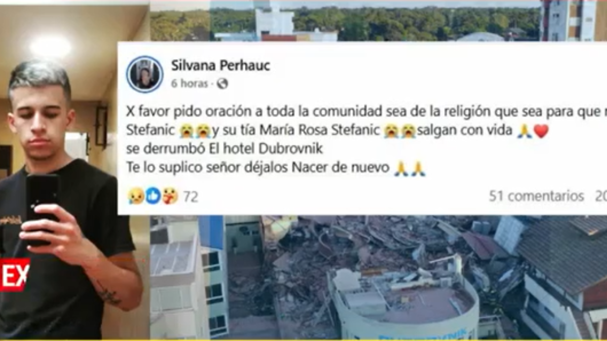 Habló la mamá de unos de los jovenes atrapados en el derrumbe de Villa Gesell: Quiero sacar las piedras para buscar a mi hijo