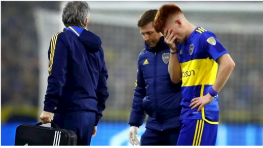 Así fue la lesión que obligó a salir a Barco en Boca, ¿podrá estar en la revancha con Racing?