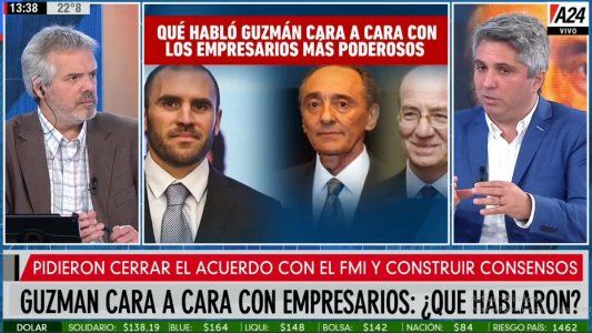 De qué habló Guzmán cara a cara con los empresarios más poderosos
