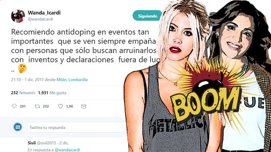 Wanda le tiró a Diego con el antidoping y provocó la reacción de Gianinna