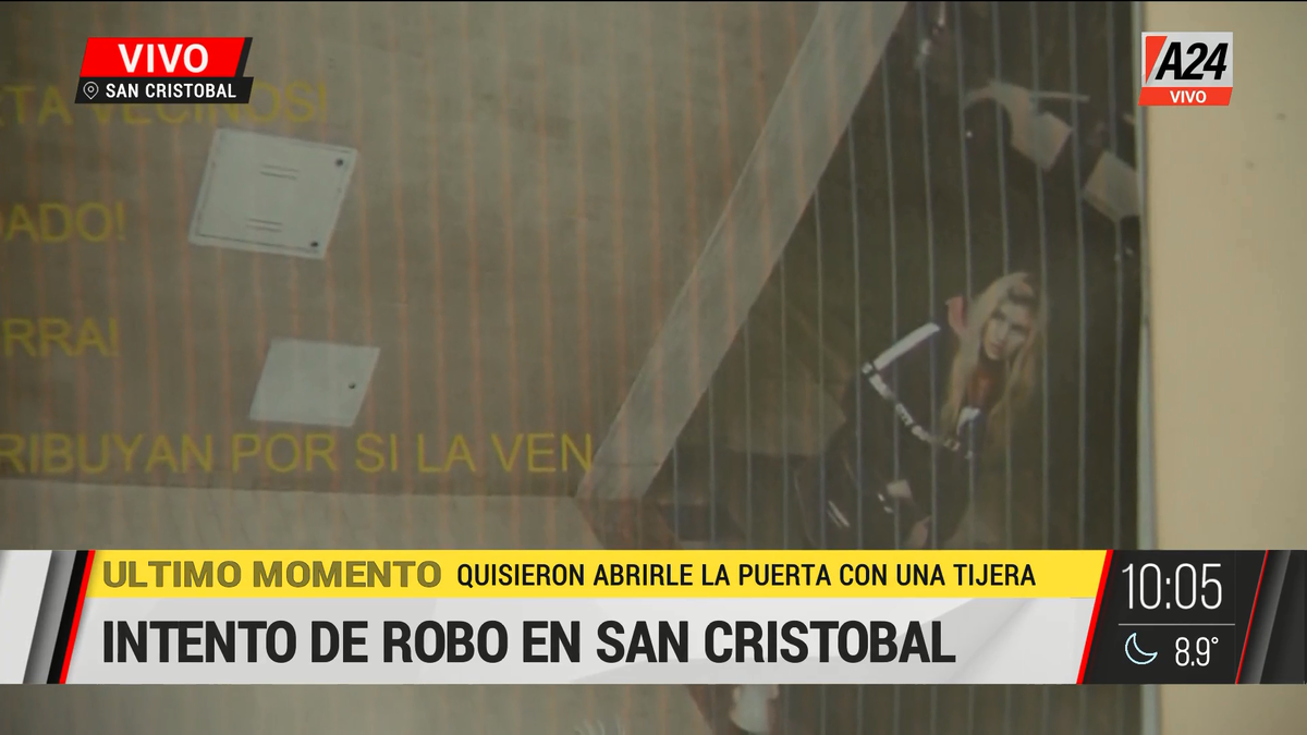 San Cristóbal: ola de robo de bronce y hasta usaron una tijera. (Captura de Tv)