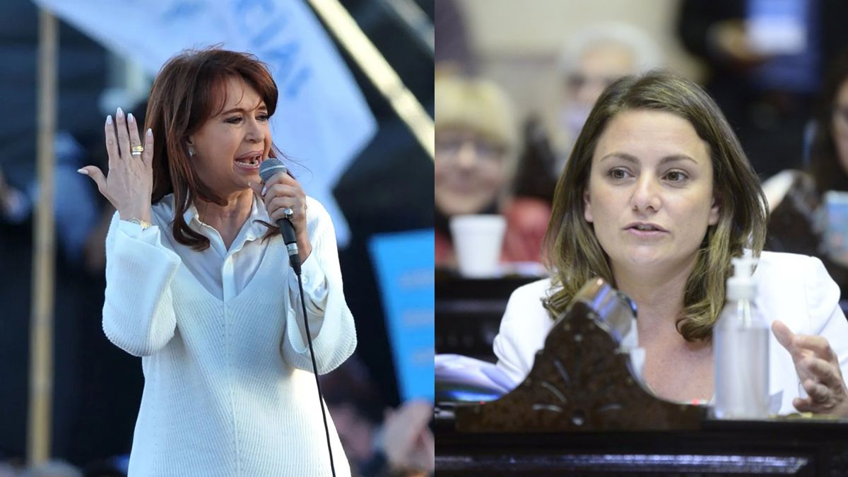 La ex presidenta Cristina Kirchner y la diputada justicialista Vanesa Siley.&nbsp;