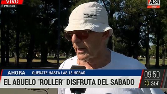 El abuelo roller que conmovió a todos con su fuerte historia