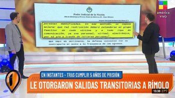 autorizan las salidas transitorias de giselle rimolo