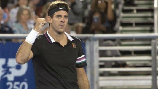 Delray Beach: Del Potro le ganó en dos sets al tenista más alto del circuito