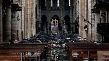 Así quedó la Catedral de Notre Dame luego del voraz incendio que la destruyó