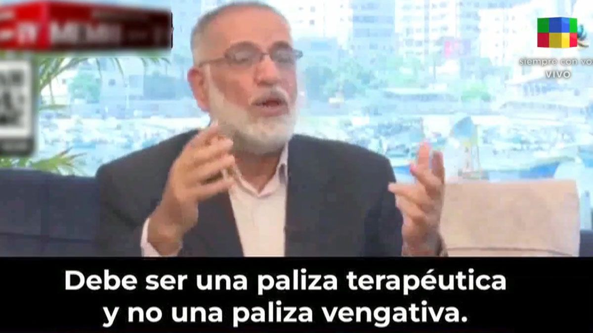 Un líder de Hamas defiende aplicar palizas terapéuticas a las mujeres (Foto: captura de TV).