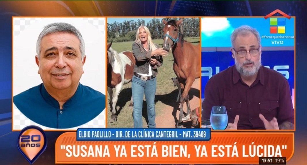 Susana Giménez fue dada de alta: Está bien y lúcida