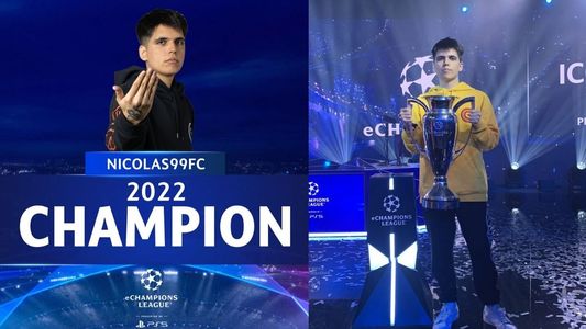 Nicolás Villalba, campeón de la eChampions League de FIFA22