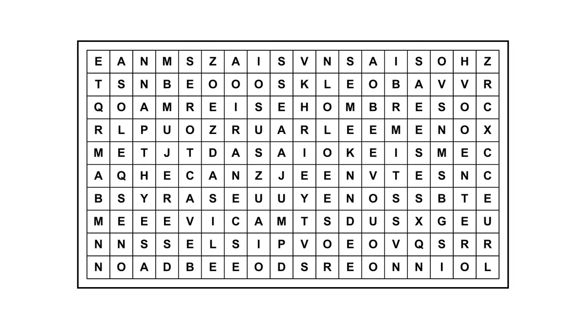 Encontrá la frase escondida en una sopa de letras con una cita célebre oculta