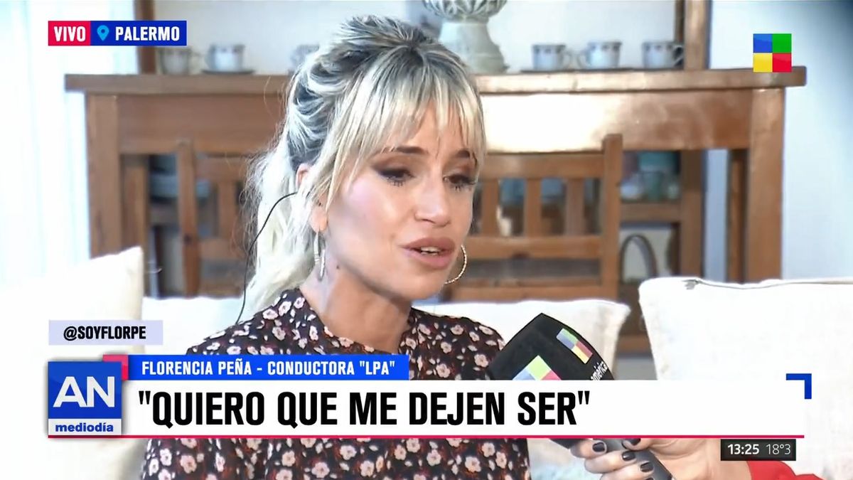 "Que est&eacute; defendiendo que pueda mostrar un foto en bombacha, atrasa" asegur&oacute; Florencia Pe&ntilde;a sobre el cierre de su cuenta de Instagram, entre otras cosas.&nbsp;