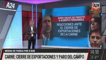 Los cruces por el cierre de las exportaciones de carne por 30 días