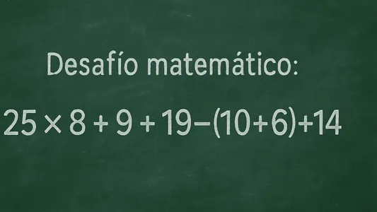 Desafío matemático: ¿en cuánto tiempo lográs resolverlo?