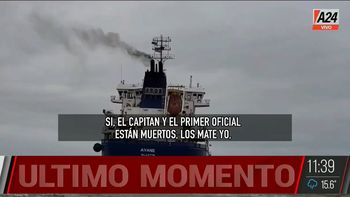El llamado del marinero que asesinó a su capitán y a un oficial: Los maté yo