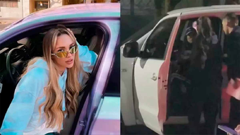 La Joaqui protagonizó un accidente a bordo de su camioneta y fue demorada