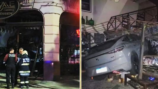Un auto se incrustó en una reconocida fiambrería de Chacarita: el conductor debe casi $500 mil en multas