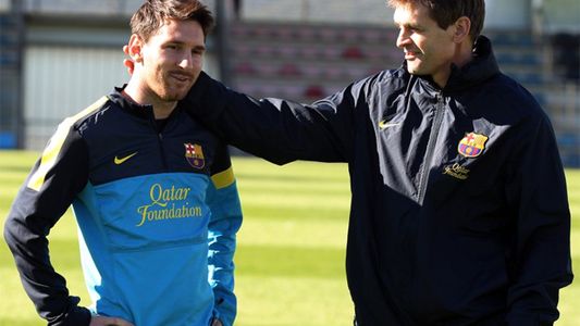 La primera foto de Messi llorando en público por la muerte de Tito Vilanova