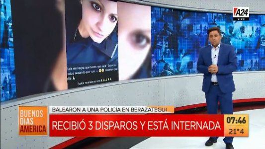 Berazategui: motochorros balearon a una policía, que lucha por su vida