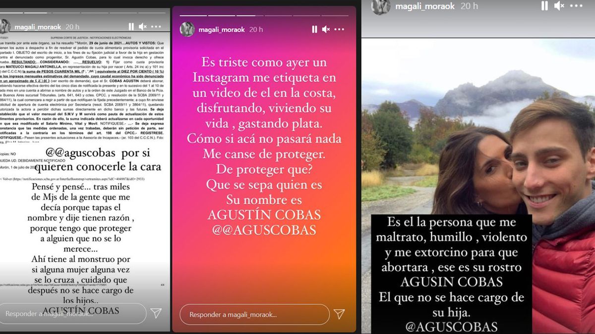 Magalí Mora escrachó al padre de su hija en las redes