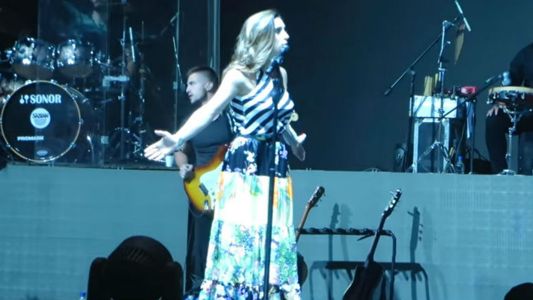 El enojo de Soledad Pastorutti en Jesús María por una falla en el sonido