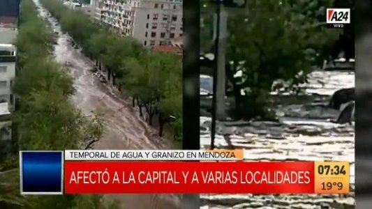 Mendoza bajo el agua: temporal récord, con un muerto y zonas anegadas