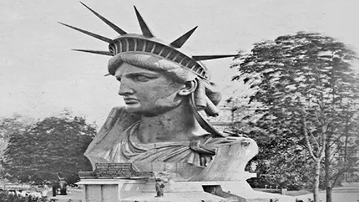 Para recaudar fondos, la cabeza de la estatua estuvo en exhibición en París para financiar toda la obra. (Foto: Gentileza Museo Bartholdi)