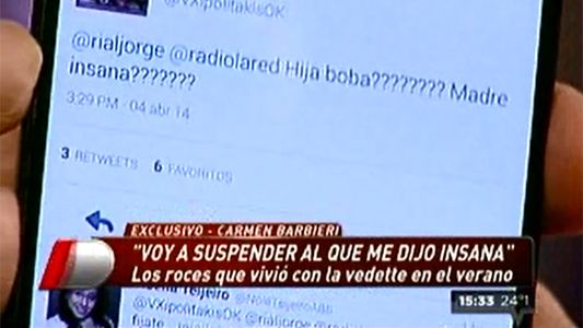 En vivo: Carmen suspendió a Xipolitakis