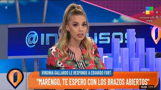 Virginia Gallardo desafió a un mano a mano a Rocío Marengo
