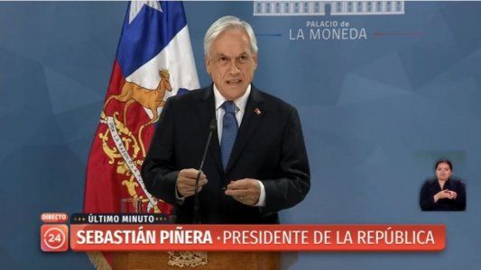 Bajo un nuevo toque de queda habló Piñera: Me reuniré con los partidos para avanzar hacia un acuerdo social