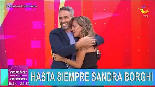 Sandra Borghi se conmovió hasta las lágrimas en su despedida de Nosotros a la mañana
