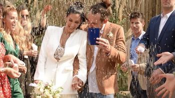 El video de la emocionante entrada de los perros de Silvina Escudero en su casamiento