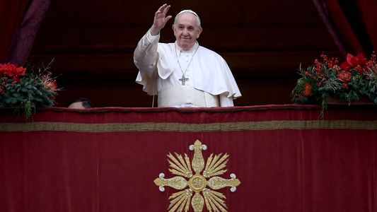 En su mensaje de Navidad, el Papa Francisco pidió paz y concordia en el mundo