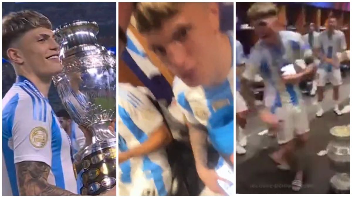 La intimidad del festejo de la Selección Argentina por el bicampeonato en la Copa América: fernet y baile de Garnacho