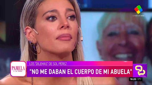 Sol Pérez se quebró al contar cómo atropellaron a su abuela
