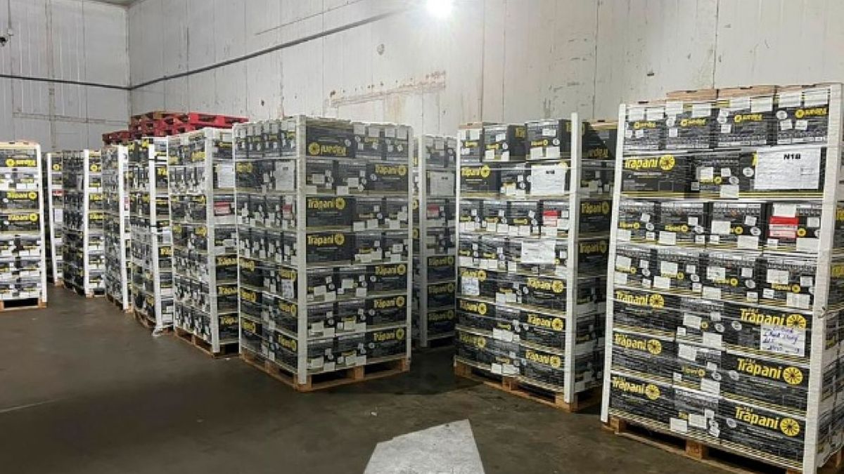 El contenedor de 25 toneladas de limones frescos fue exportado por la empresa FGF Trapani
