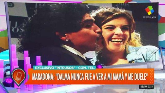 Dalma Maradona disparó contra Diego tras la nota de Intrusos