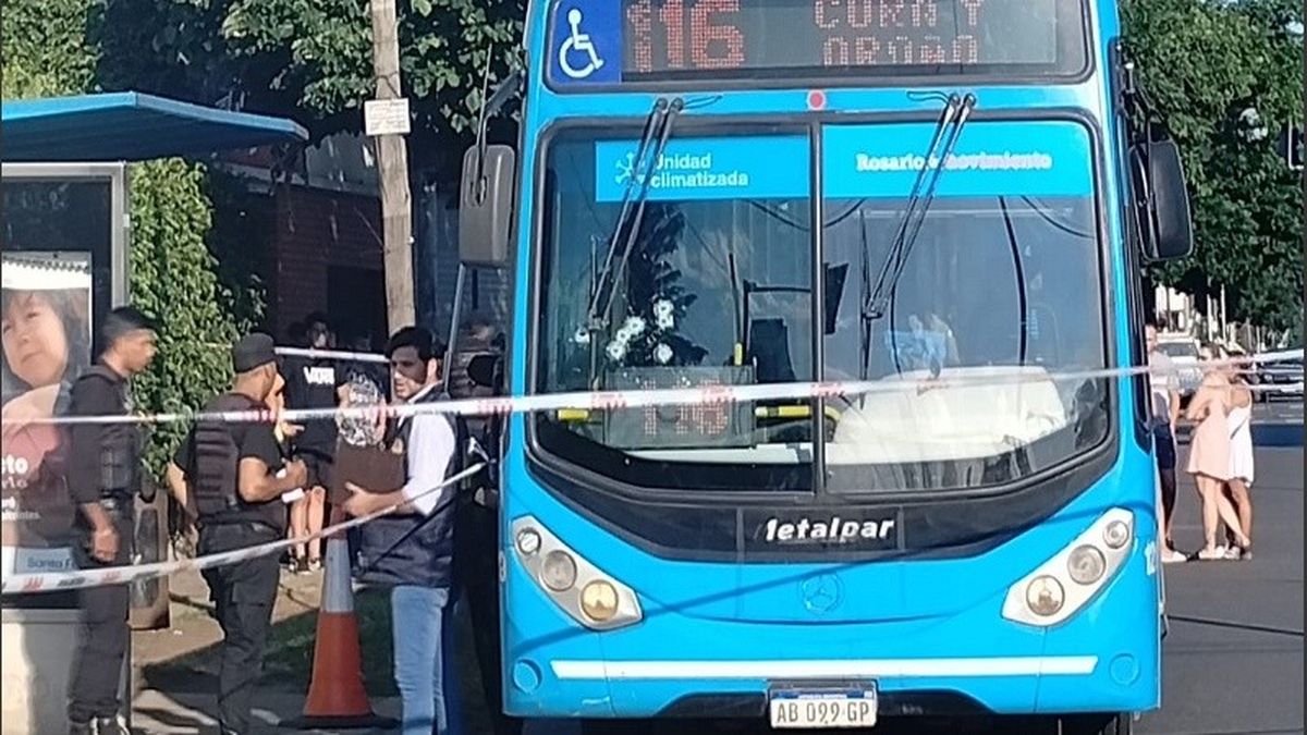 Rosario:&nbsp;balean a colectivero y es el tercer caso en 48 horas. (Foto: gentileza Rosario 3)