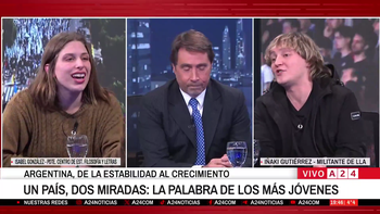 El tenso debate en el programa de Feinmann entre el tiktoker de Milei y una militante que terminó a los gritos