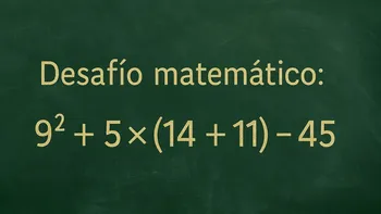 Desafío matemático: ¿lo podés resolver en menos de 10 segundos?