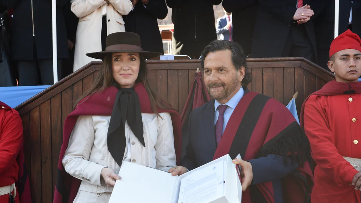 Victoria Villarruel recibió el Pacto de Güemes. (Foto: NA)