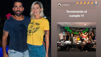 Mariano Martínez celebró en familia el cumpleaños del novio de su ex, Juliana Giambroni