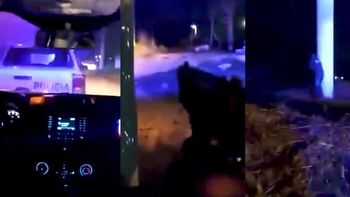 Video: disparó con una ametralladora contra la policía para evitar ser detenido por el secuestro de su pareja