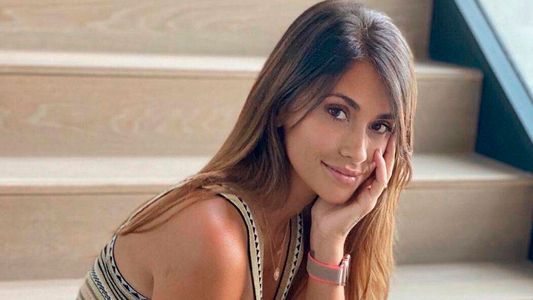 Antonela Roccuzzo se puso la celeste y blanca y revolucionó las redes