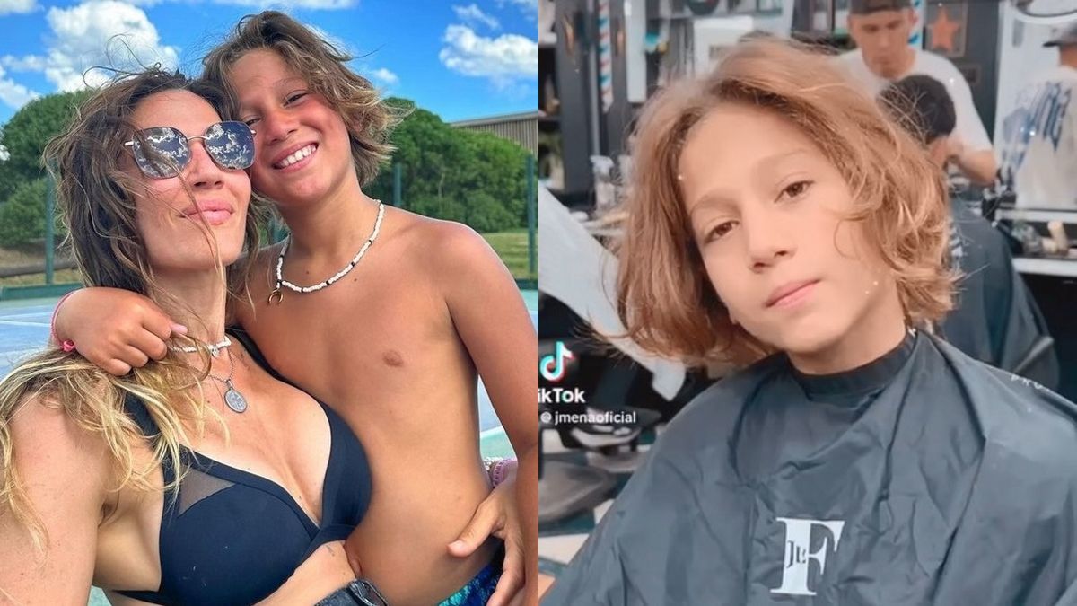 El extremo cambio de look de Momo, el hijo de Jimena Barón: Sos un potro