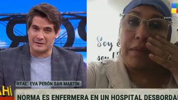 Guillermo Andino se conmovió por el relato de una enfermera que lucha contra el coronavirus