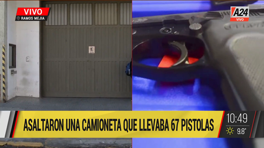 Ramos Mejía: asaltaron una camioneta que trasladaba 67 armas