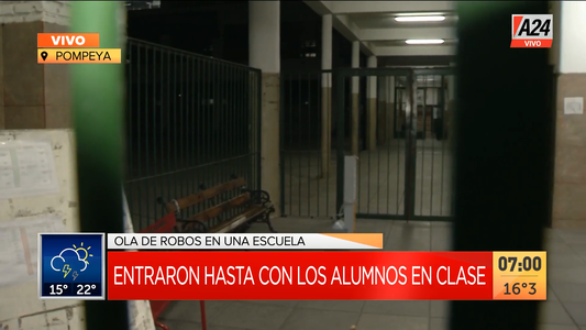 Ola de robos en una escuela en Pompeya: 8 asaltos en 8 meses